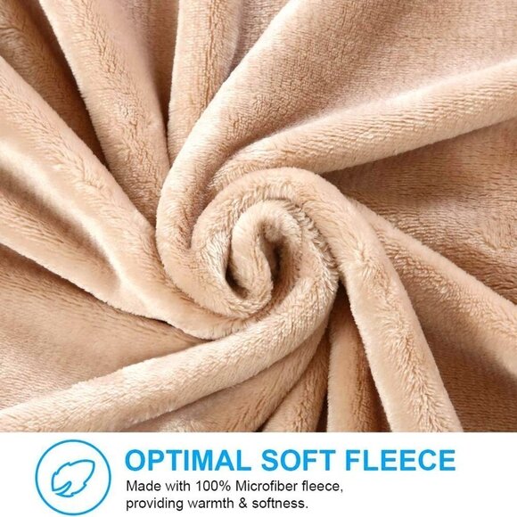 PLUSH TWIN SIZE SOFT BREATHABLE FLEECE BLANKET SIZE 66" x 90" NWT - Picture 3 of 6